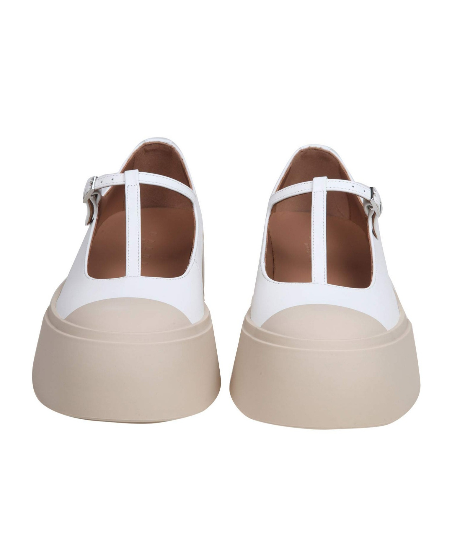Marni Pablo Mary Jane Sneakers In Nude
