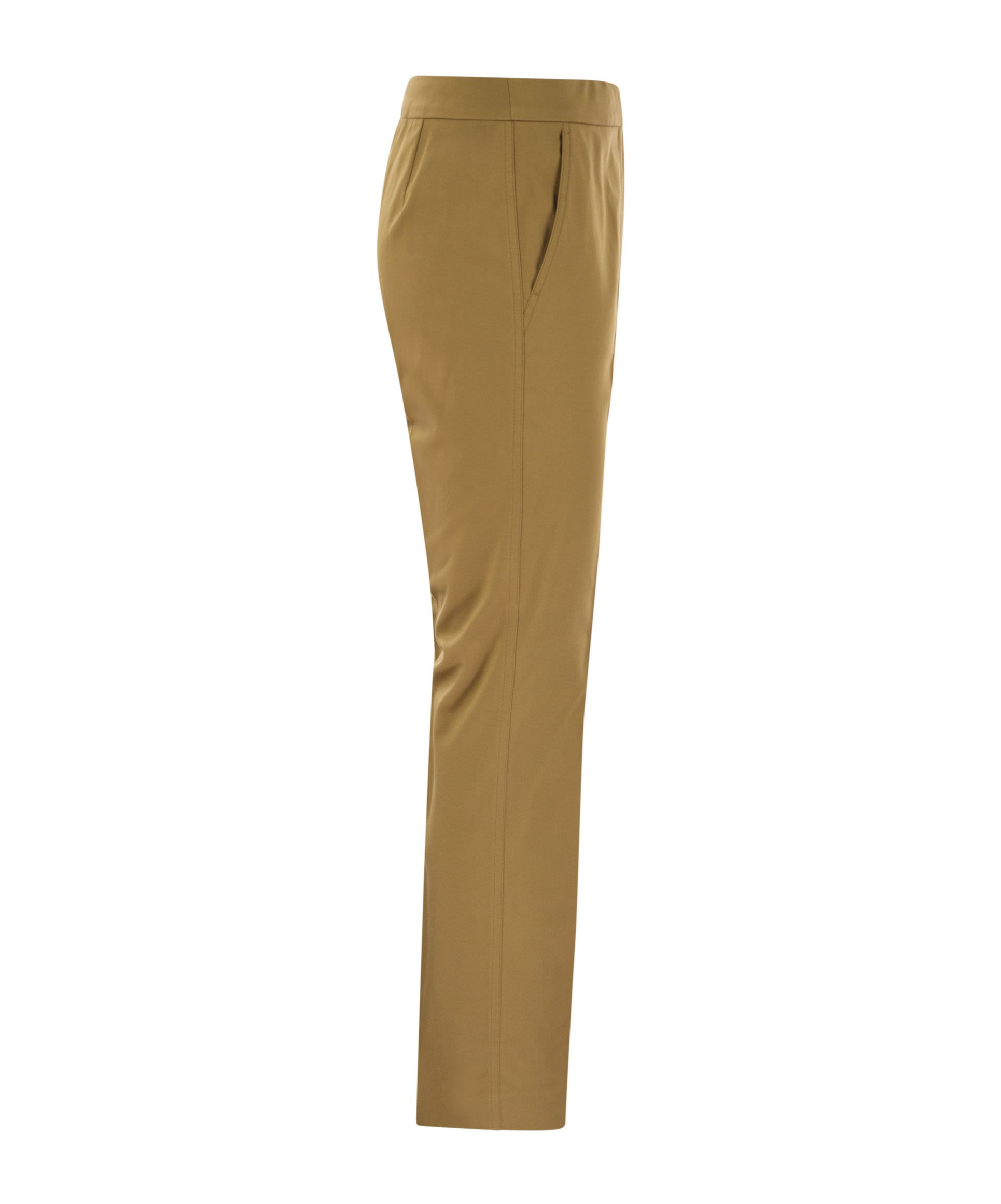 MAX MARA MAX MARA OKRA PLEAT DETAILED CROPPED TROUSERS