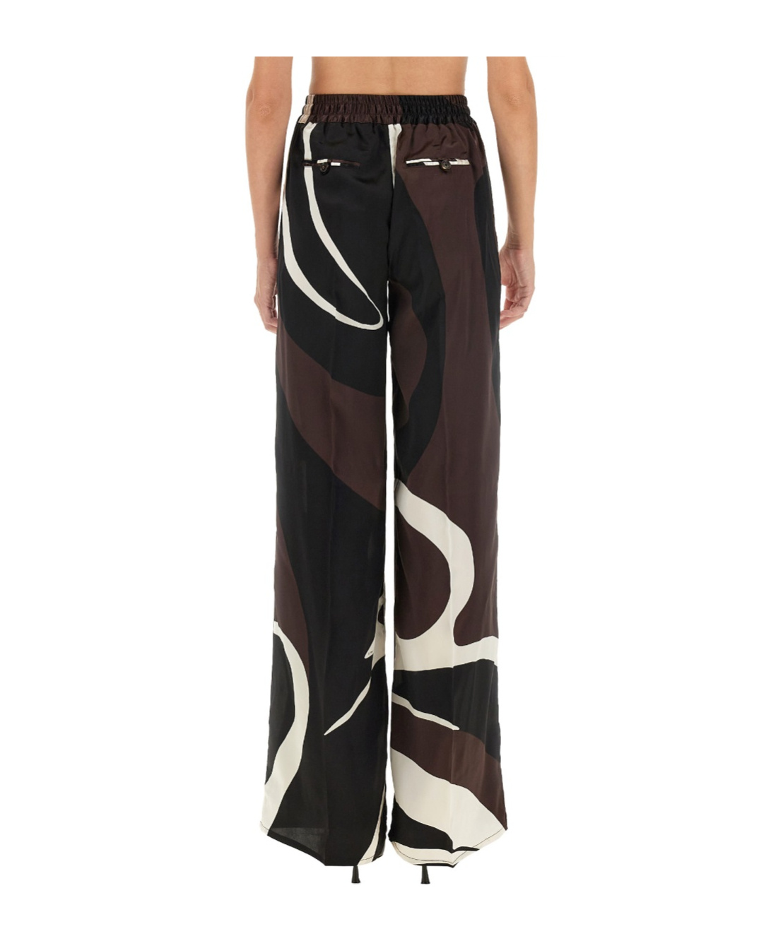 Shop Kiton Printed Patterned Pants In Black