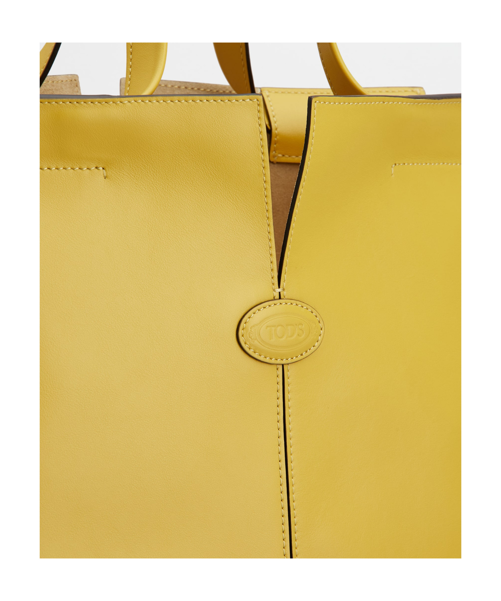 Tod's Small Di Handbag Folio Shoulder Bag In Yellow