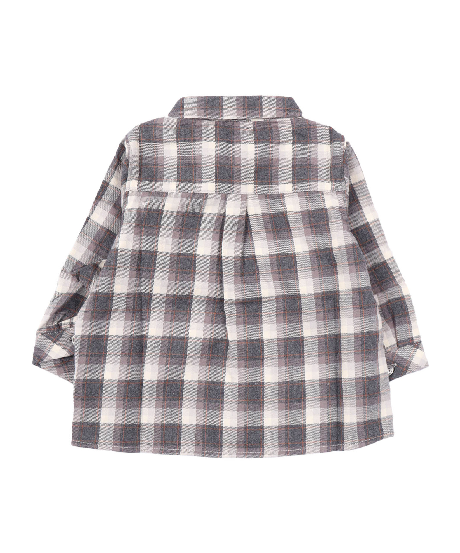 Tartine Et Chocolat Checked Cotton Shirt In Gray