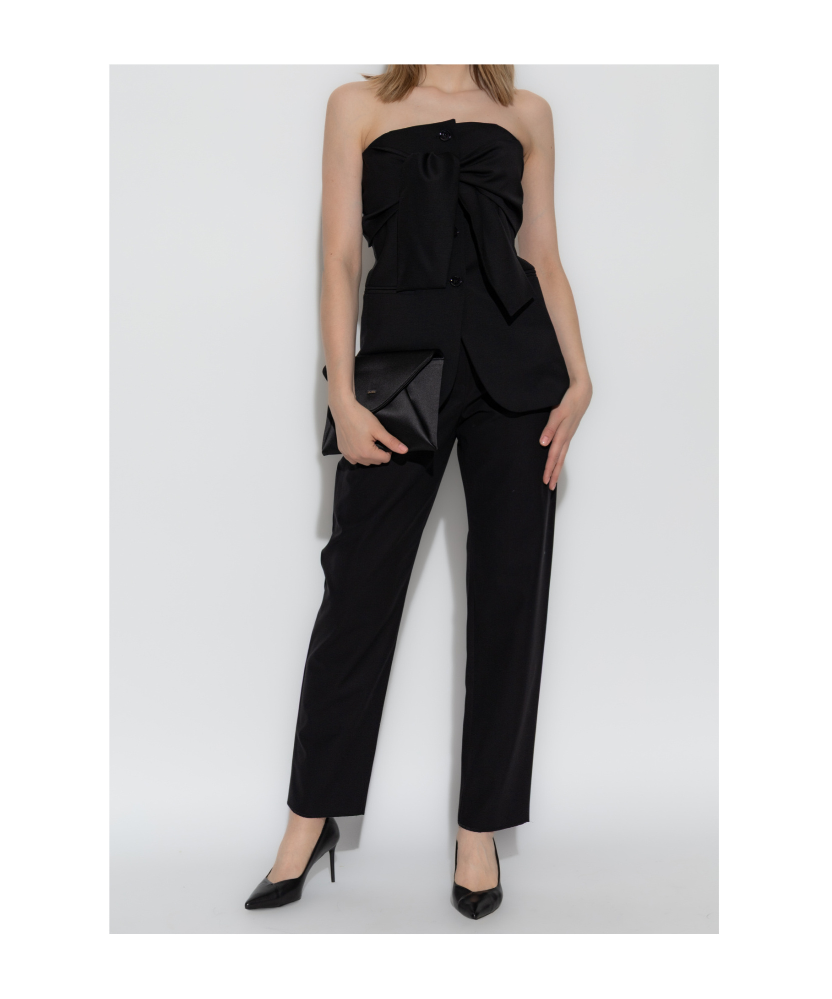 Max Mara Pleated Trousers In Black