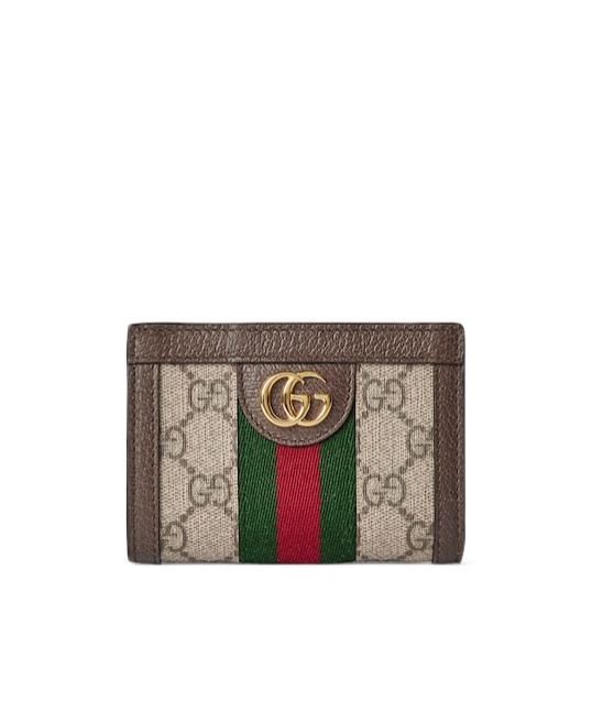Gucci Gg Supreme Fabric Ophidia Wallet Tricolor Stripe In Multicolor
