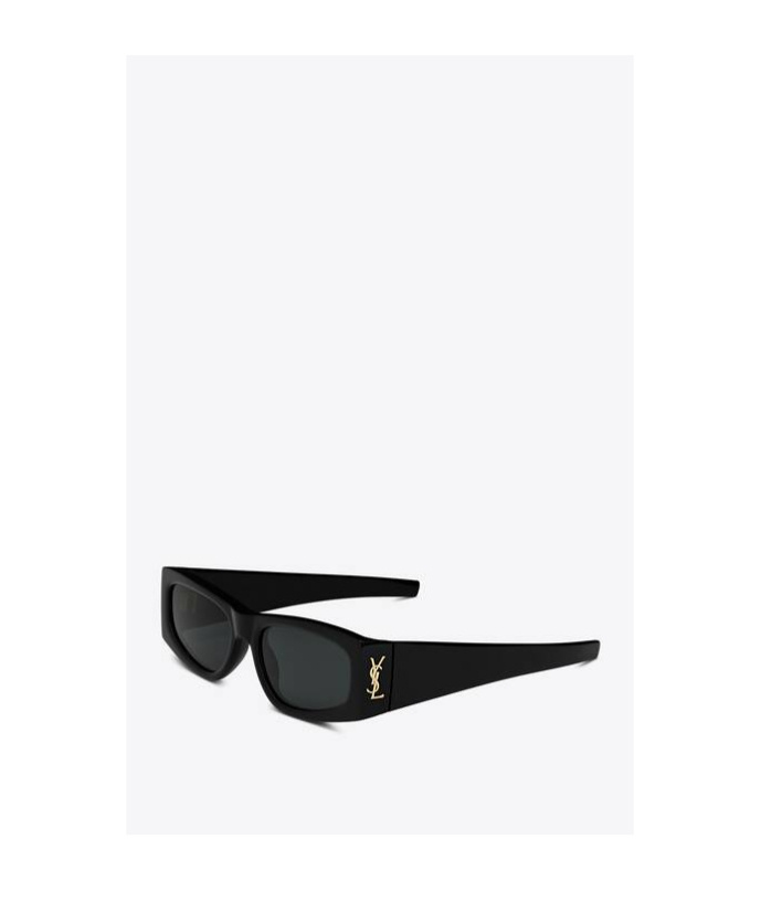 Saint Laurent Logo Sunglasses In Black