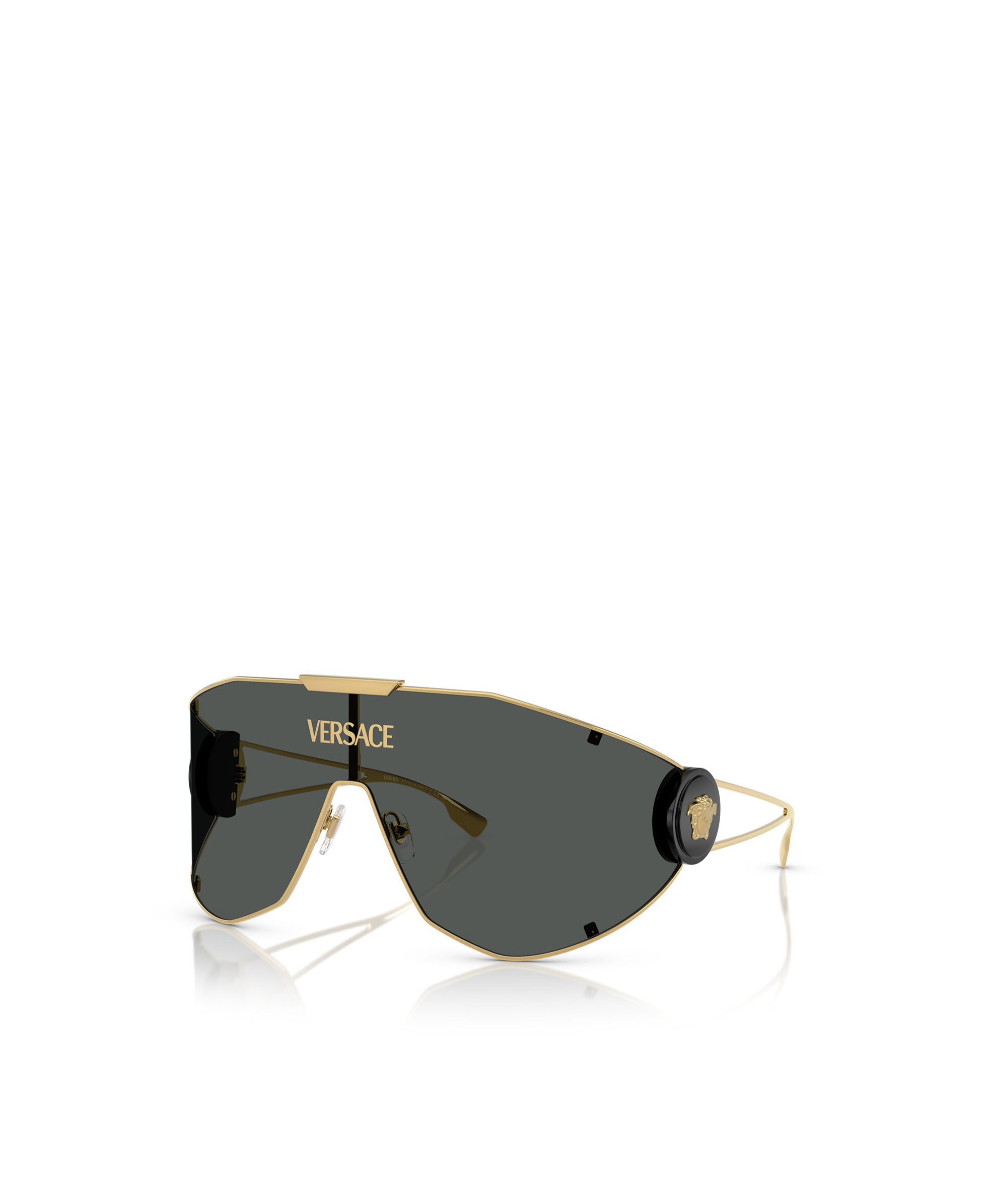 Versace Geometric Sunglasses In Black