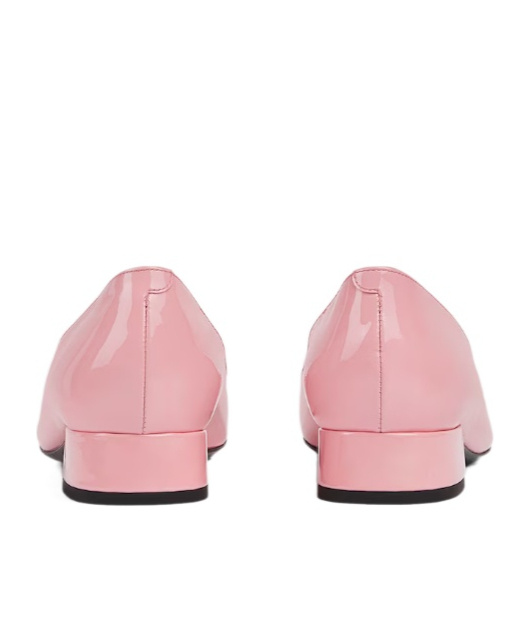 Gucci Women's Ballet Flat With Half Horsebit In Pink