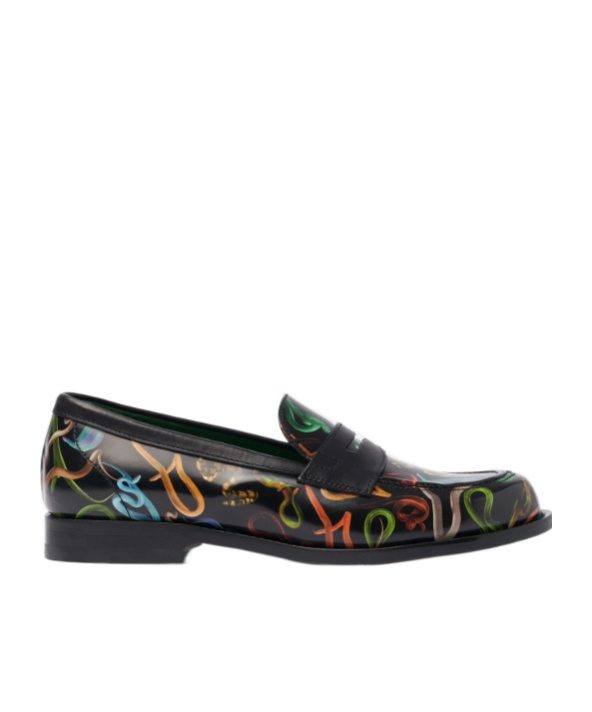 Scarosso Snakes Storm For Her Loafers In Black