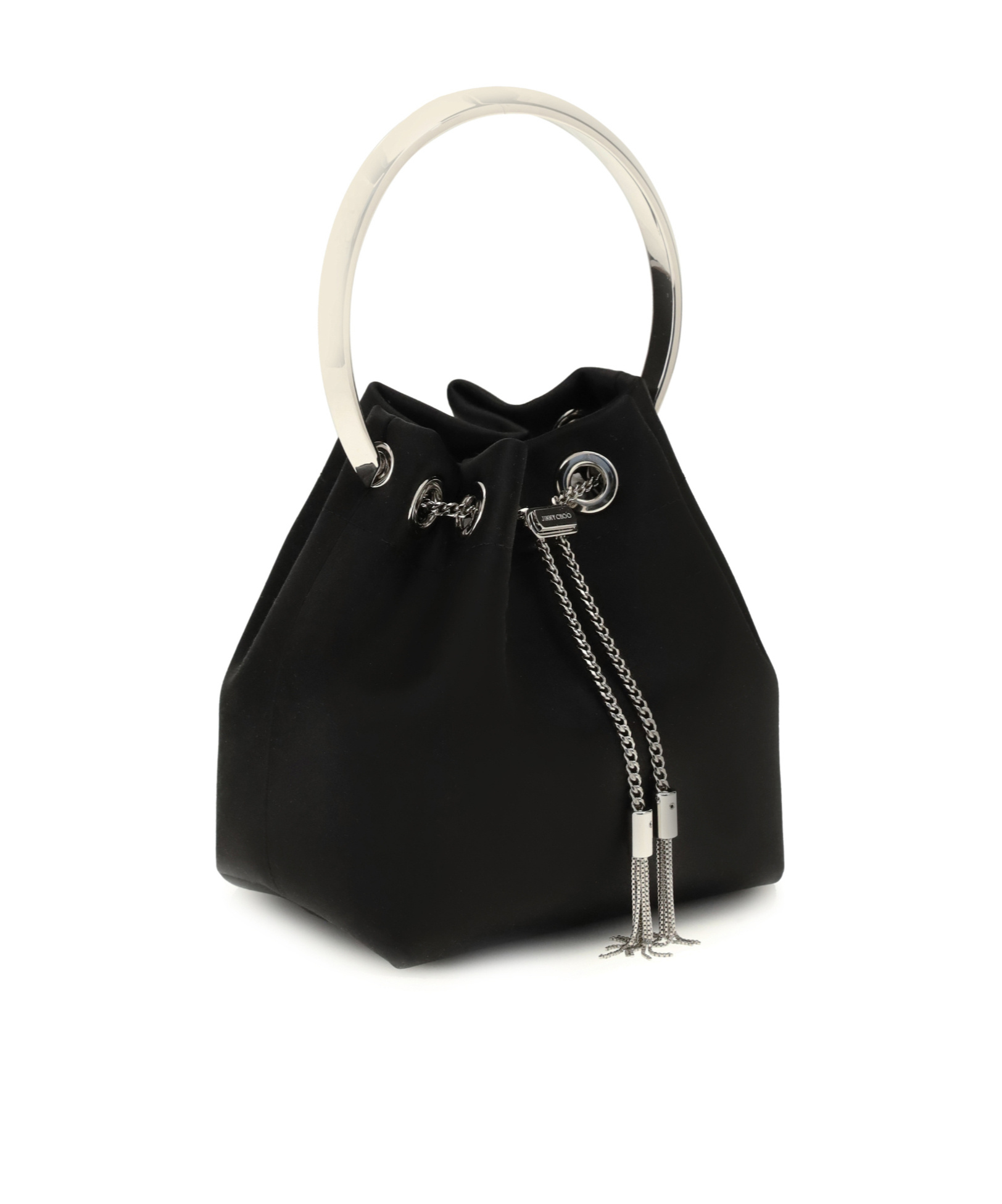 Jimmy Choo Bon Bon Top-handle Bucket Bag In Black
