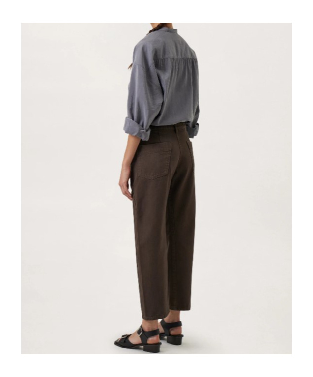Lemaire Four-pocket Straight Trousers In Brown