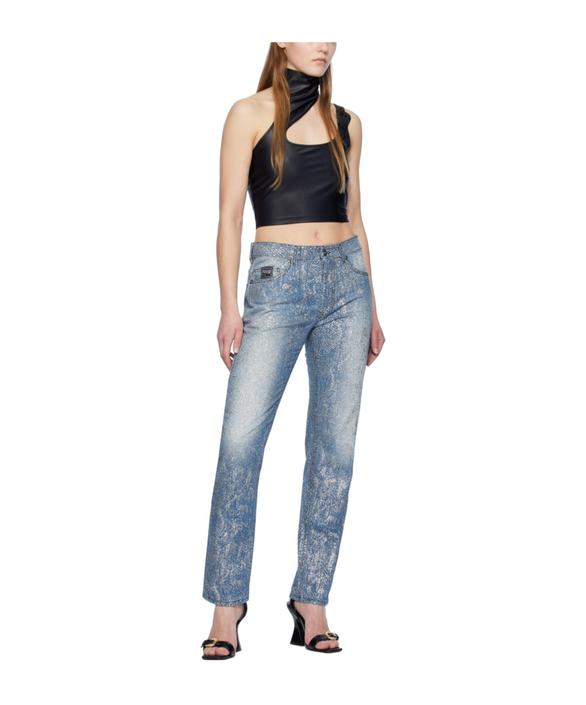Versace Jeans Animalier Jeans In Blue
