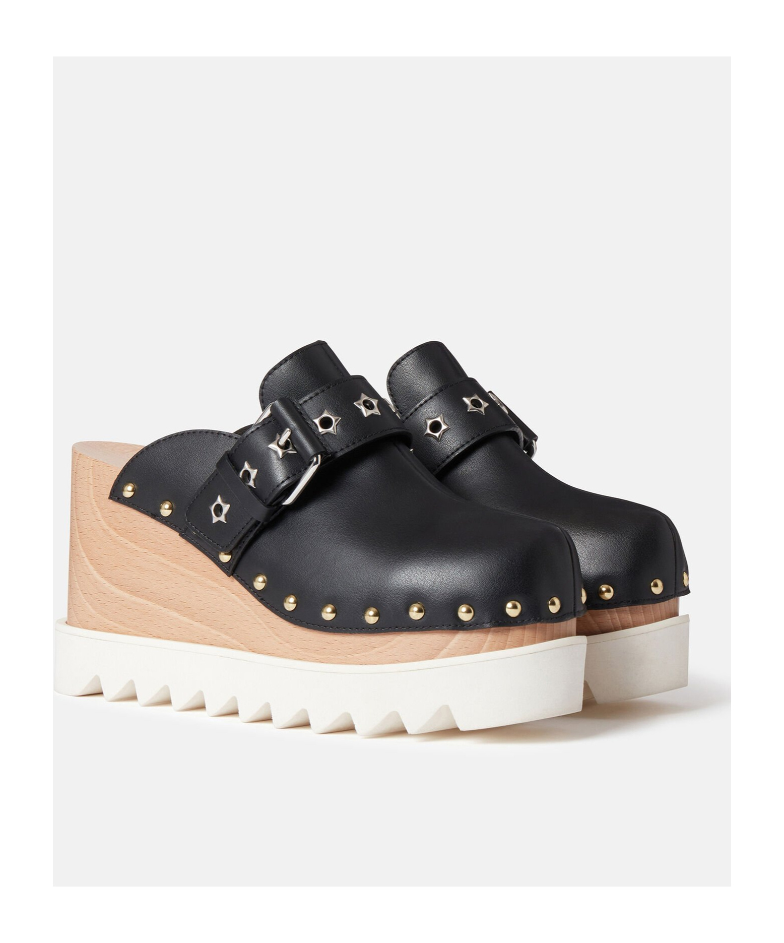 Stella Mccartney Elyse 100mm Stud-embellished Sandals In Black