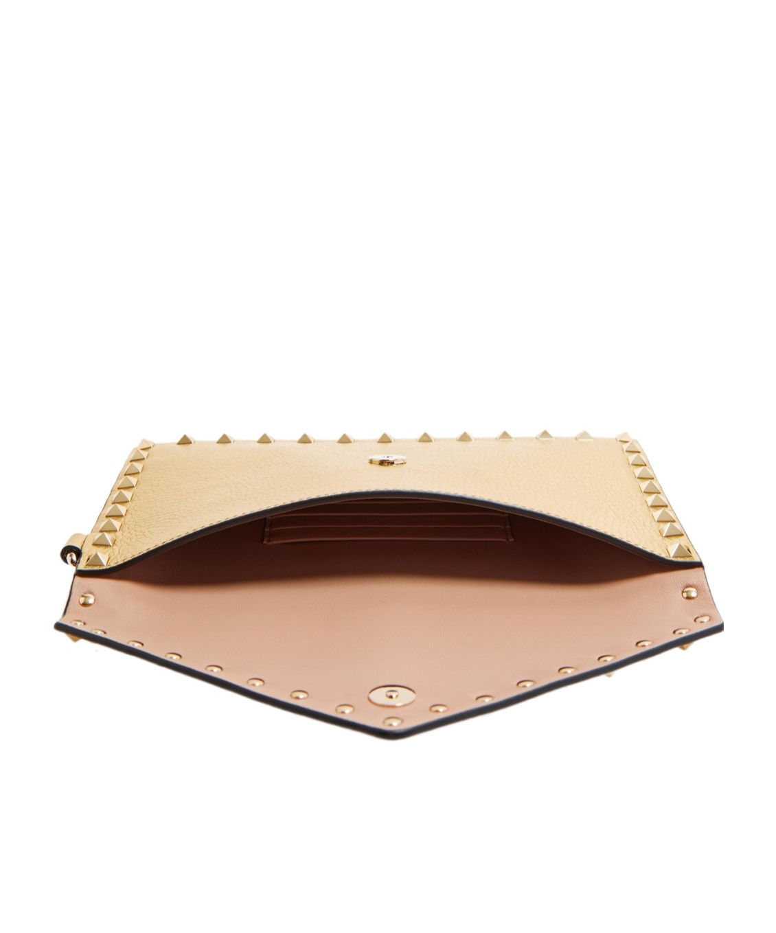 Valentino Rectangular Clutch In Nude