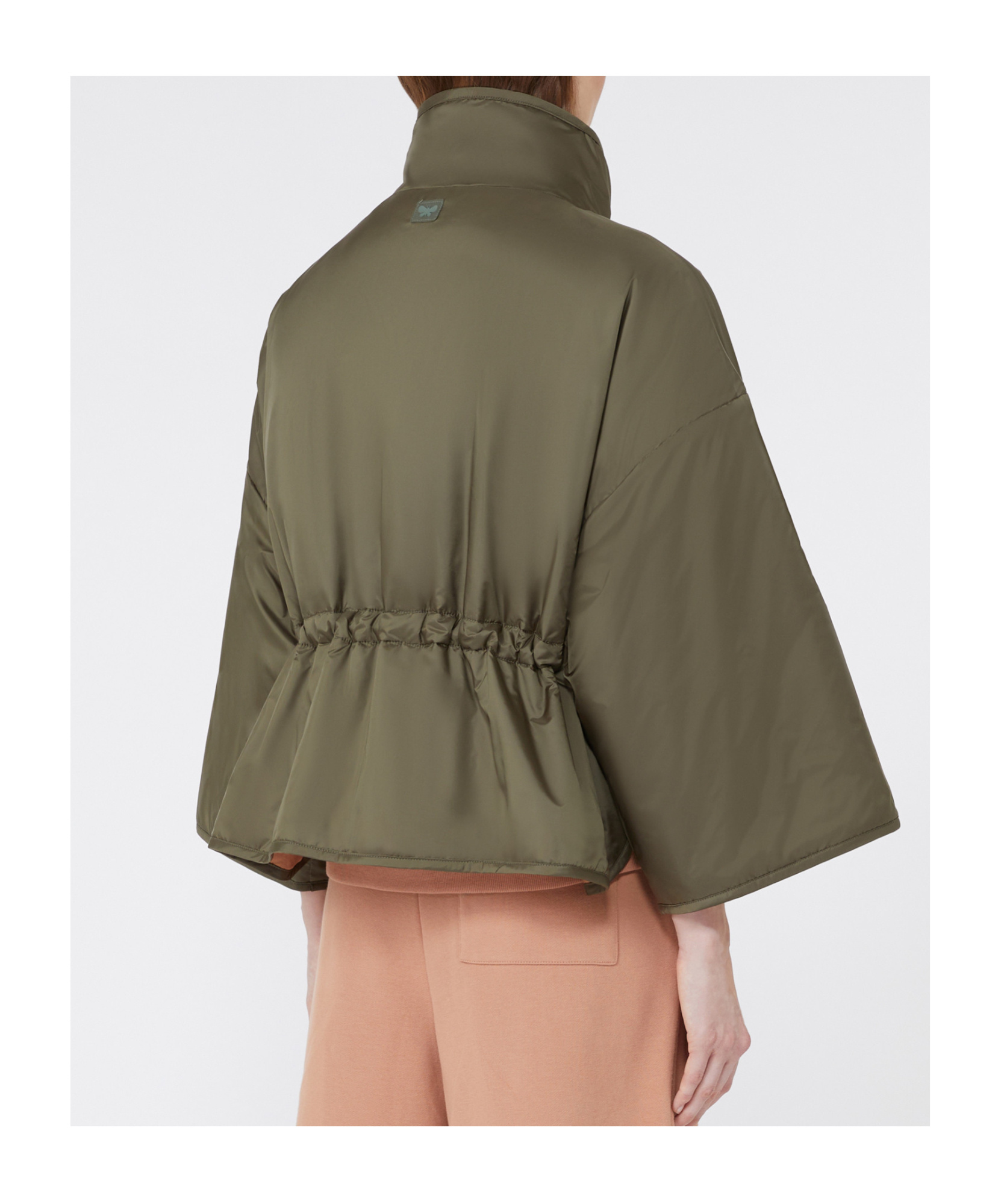 Weekend Max Mara Reversible Water-repellent Canvas Jacket In Green
