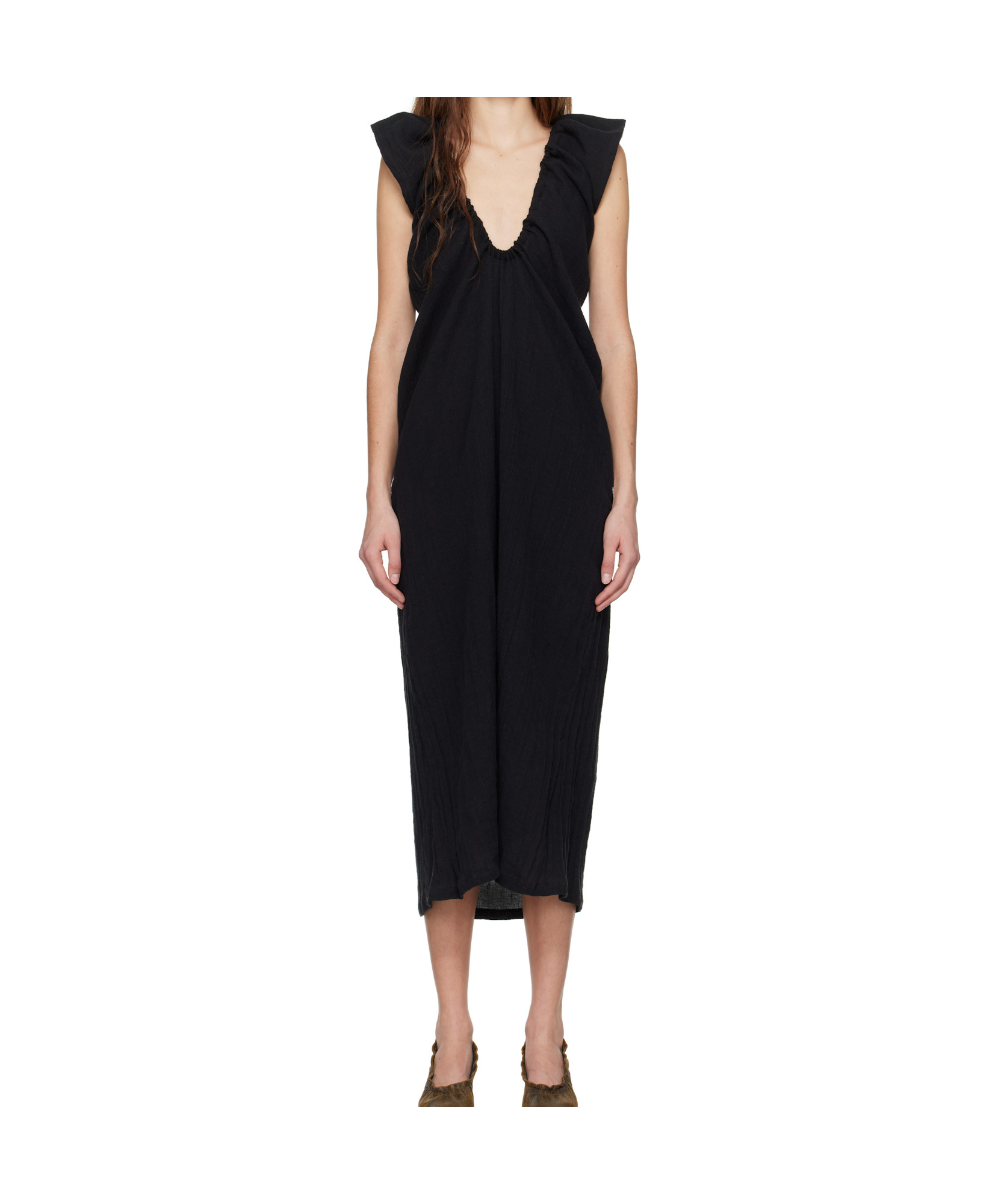 Baserange Max Maxi Dress In Black