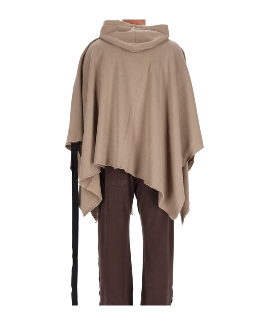 Rick Owens Drkshdw Hooded Cloak In Brown