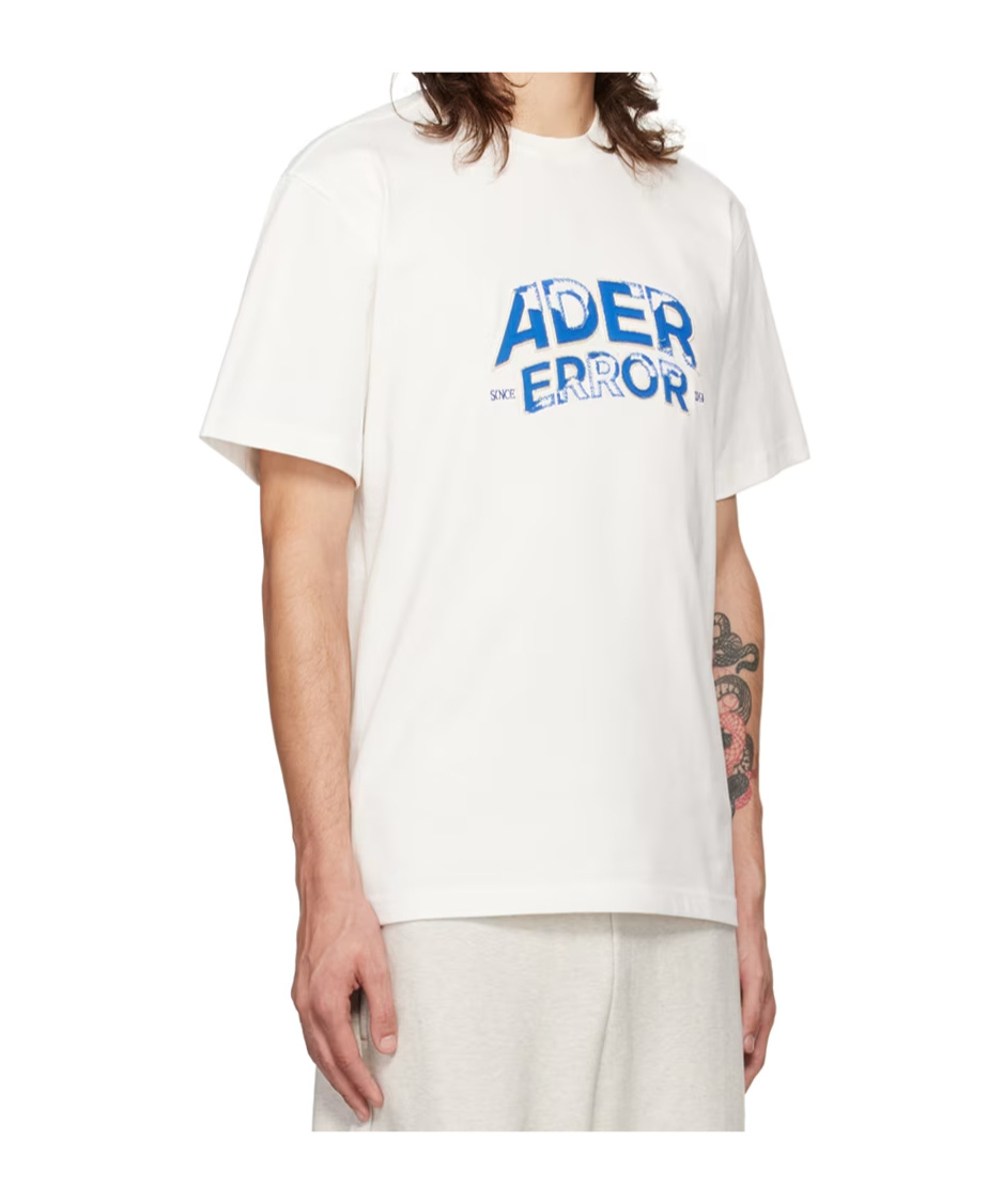Shop Ader Error Logo Round-neck T-shirt In White