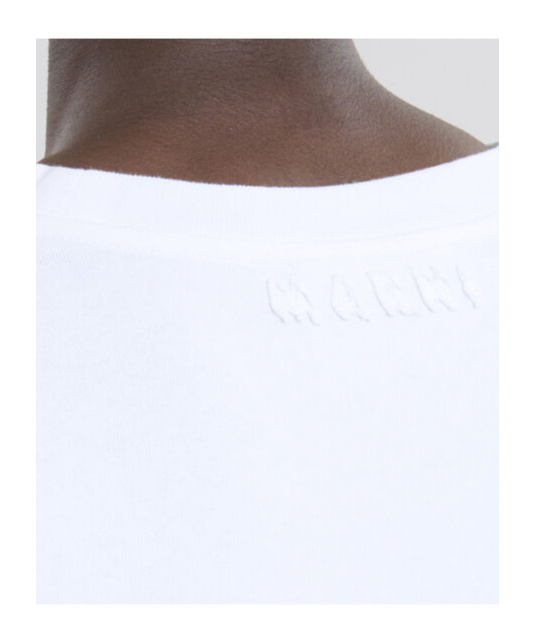 Marni Organic Cotton Oversized T-shirt In White