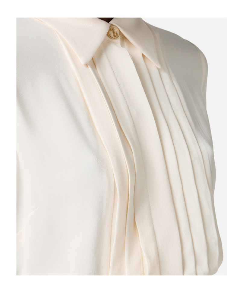 Elisabetta Franchi Georgette Shirt In White