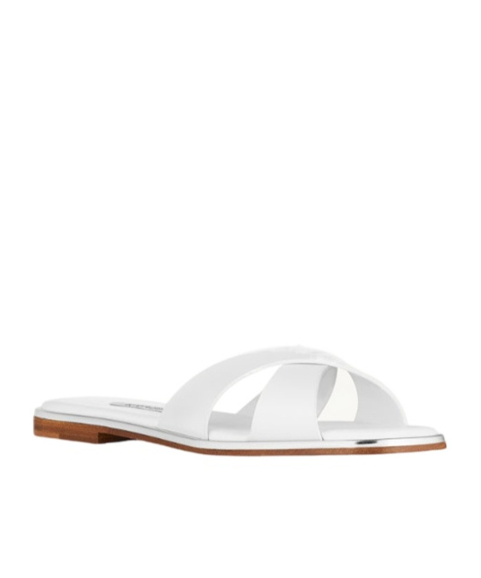 Aquazzura Divine Slide In White In White