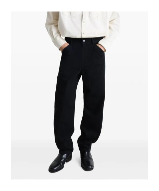 Lemaire Belt-loop Casual Pants In Black