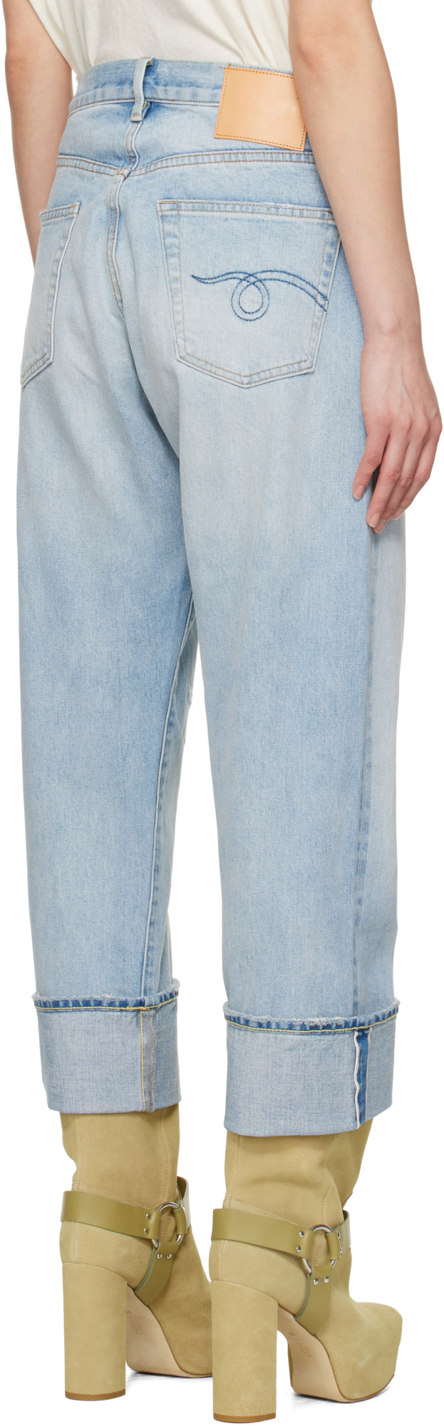 R13 CUFFED X-BOYFRIEND JEANS