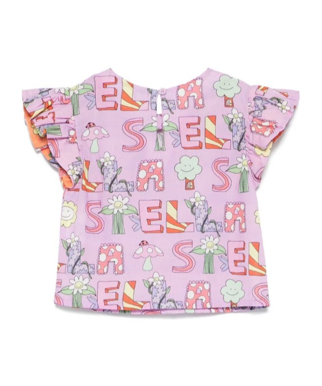 Stella Mccartney Pattern Blouse In Pink