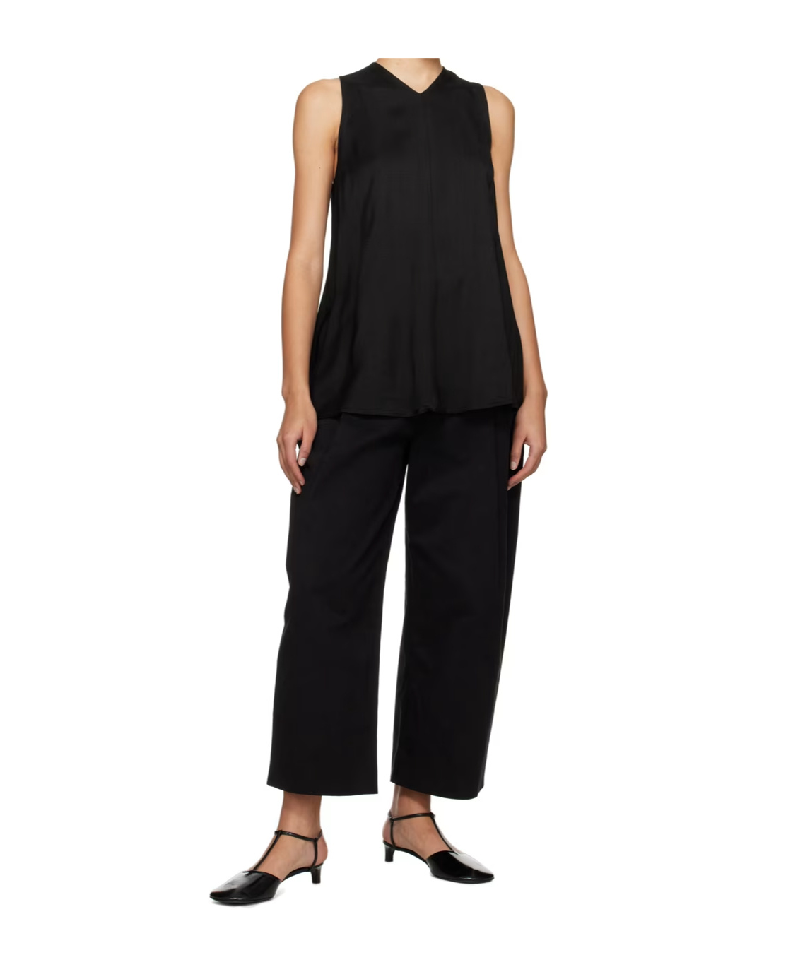 Studio Nicholson Forres Sleeveless Blouse In Black