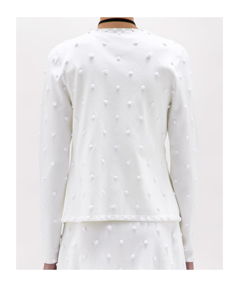 Shop Blugirl Floral-appliqué Tank Top And Cardigan Set In White