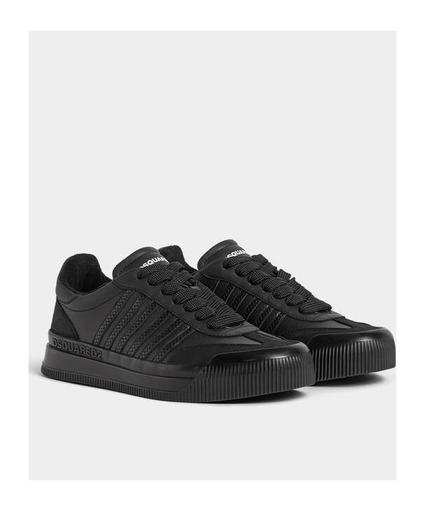 Shop Dsquared2 Lace-up Low-cut Skate Shoes In Black