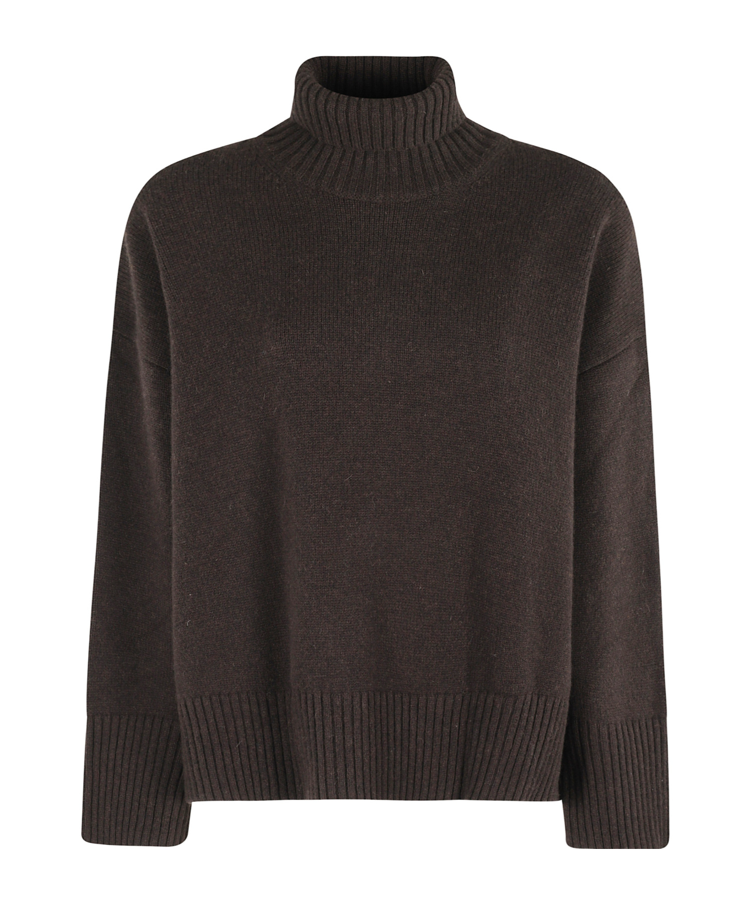 Soeur Roll-neck Ribbed Sweater In Black