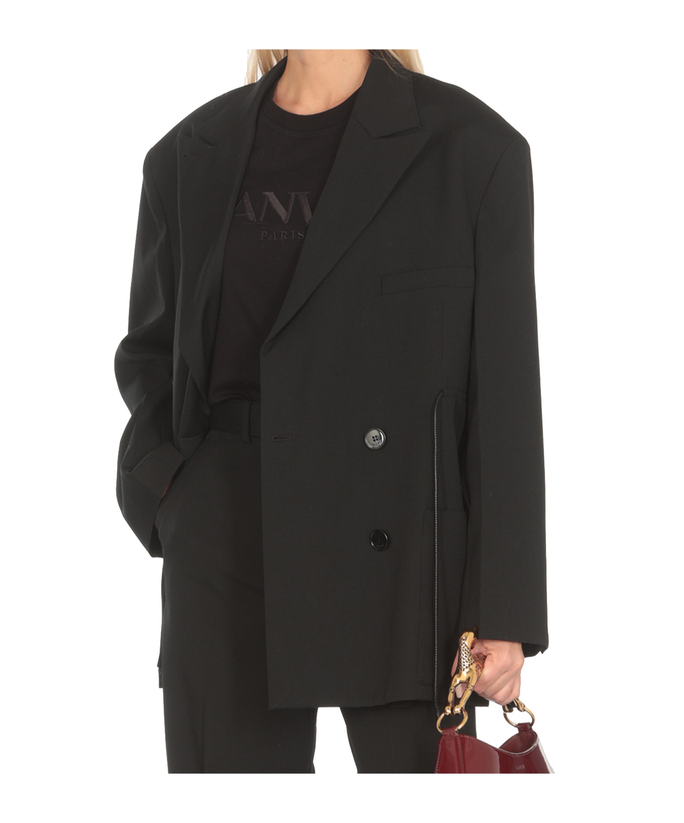 Lanvin Wool Blazer In Black