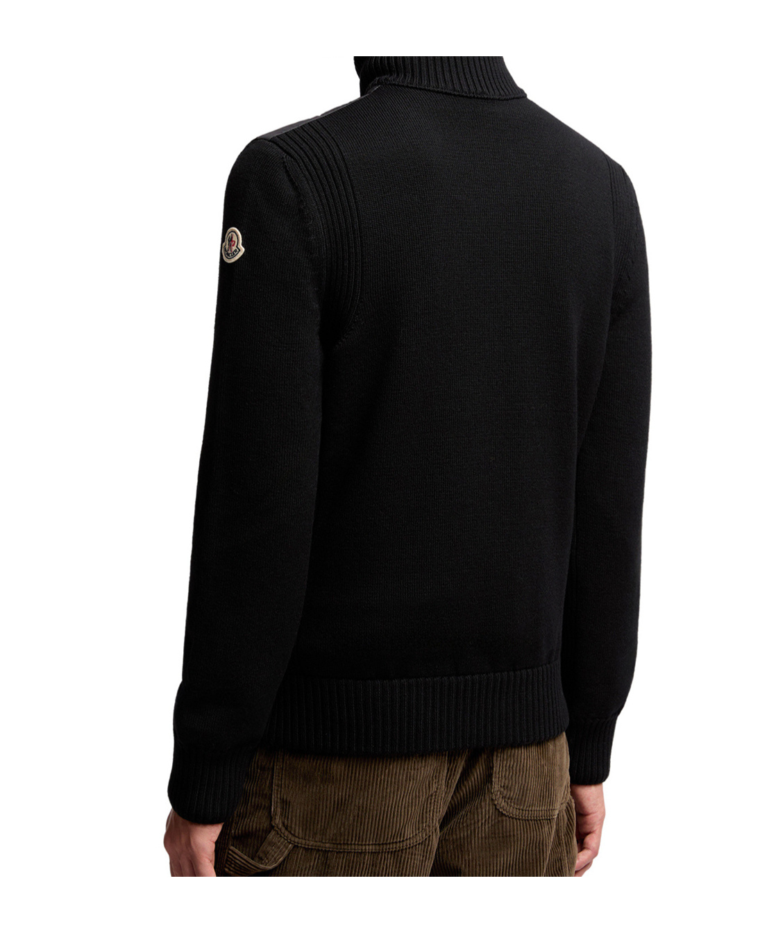 Moncler Logo-patch Padded Jacket In Black