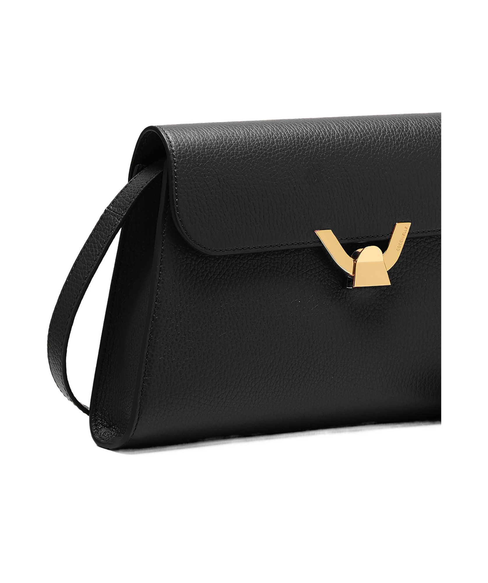 Shop Coccinelle Medium Dew Shoulder Bag In Black