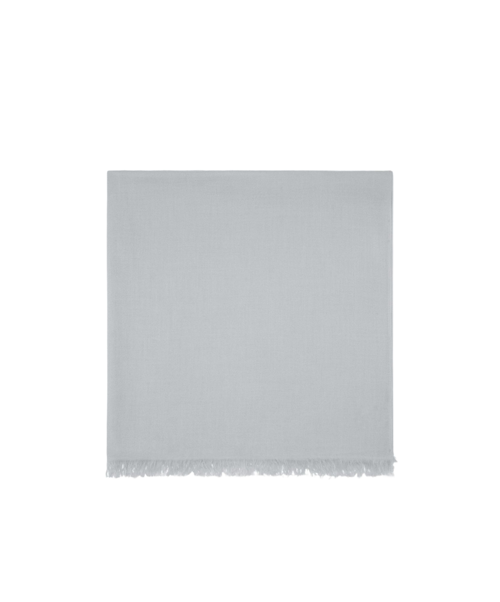 Brunello Cucinelli Fringed-edge Cashmere Scarf In Gray