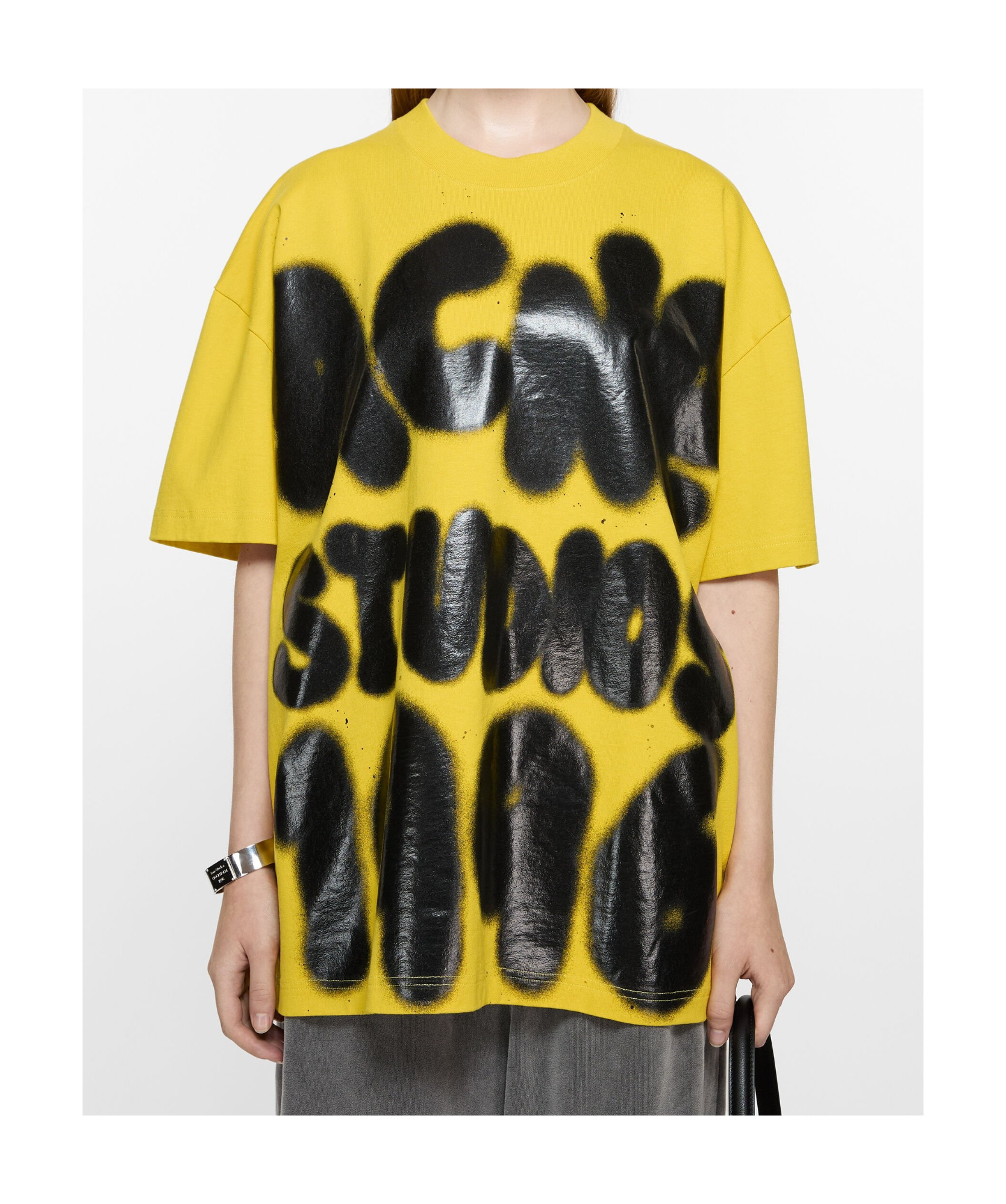 Acne Studios Short-sleeved T-shirt In Yellow