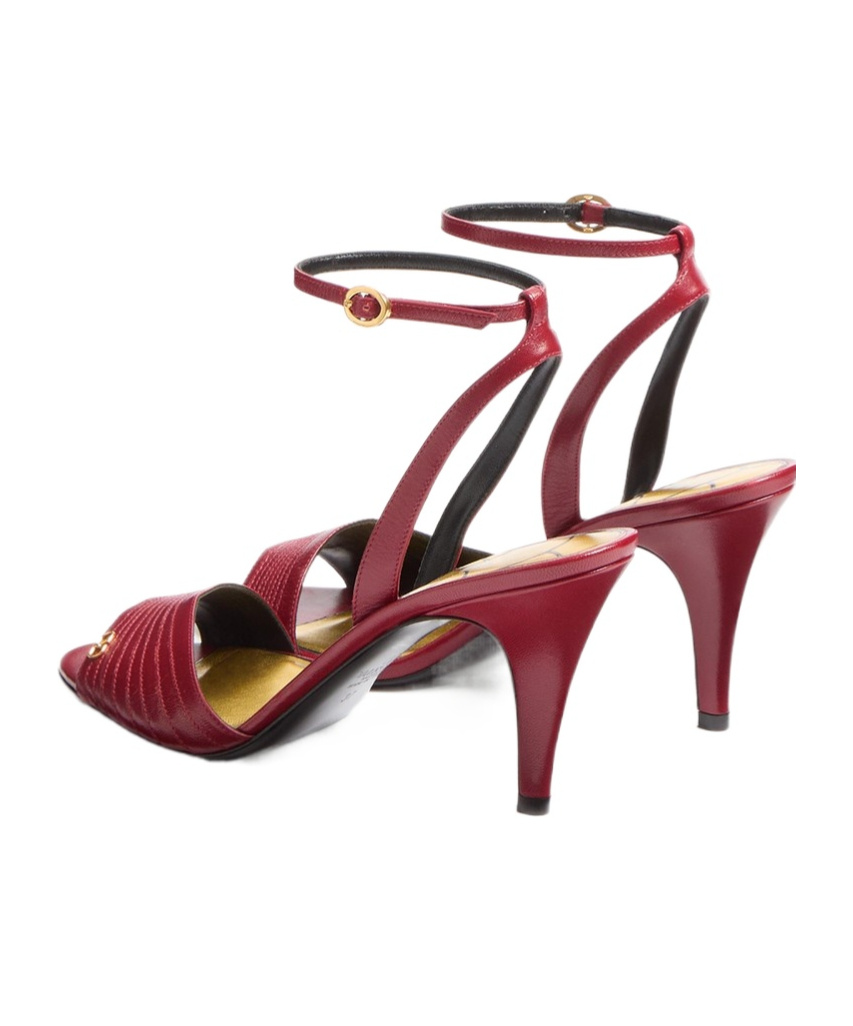 Valentino Ladycrush Stiletto Heel Sandal T85 In Red