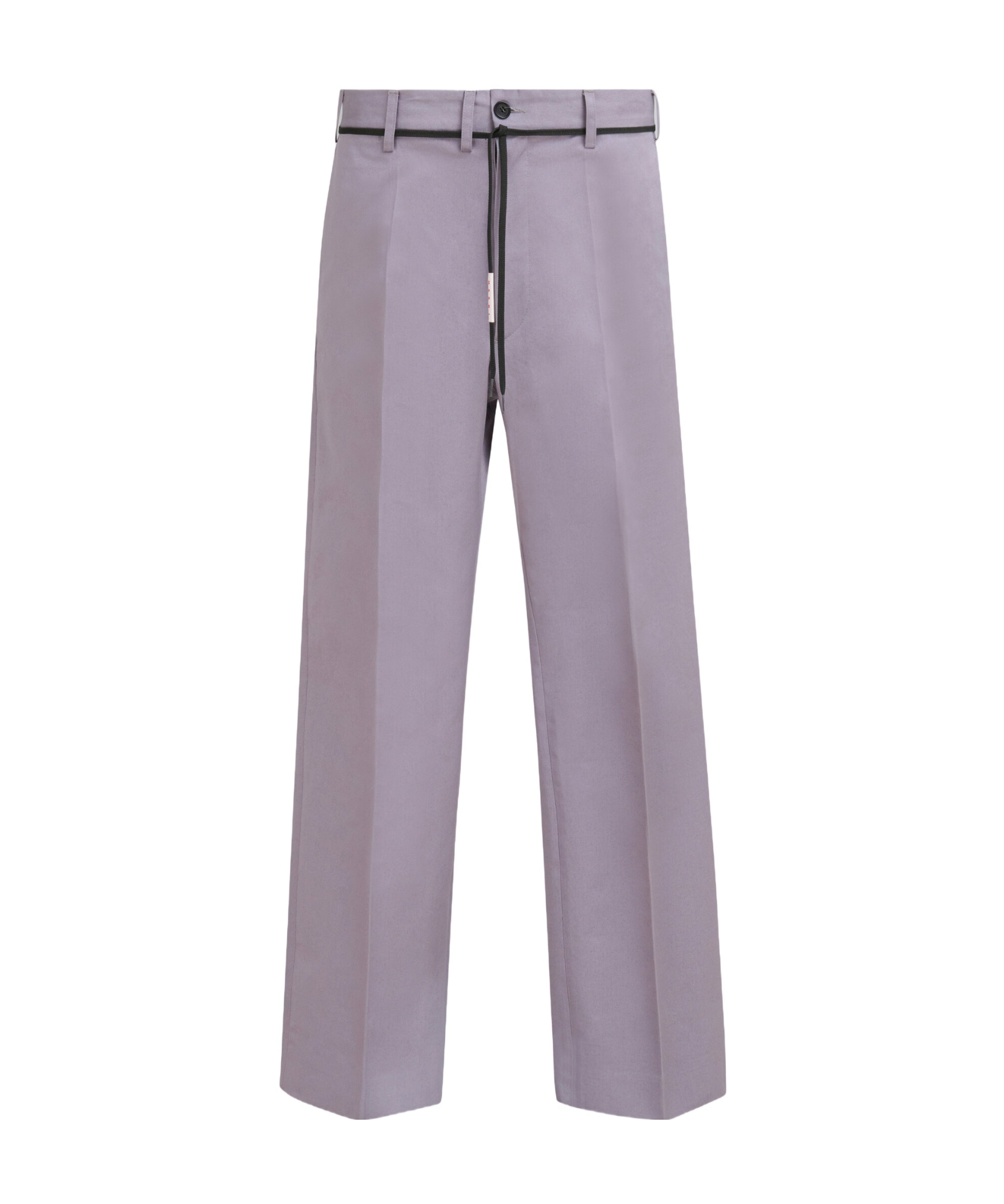 Shop Marni Grey Bio Gabardine Chinos In Purple