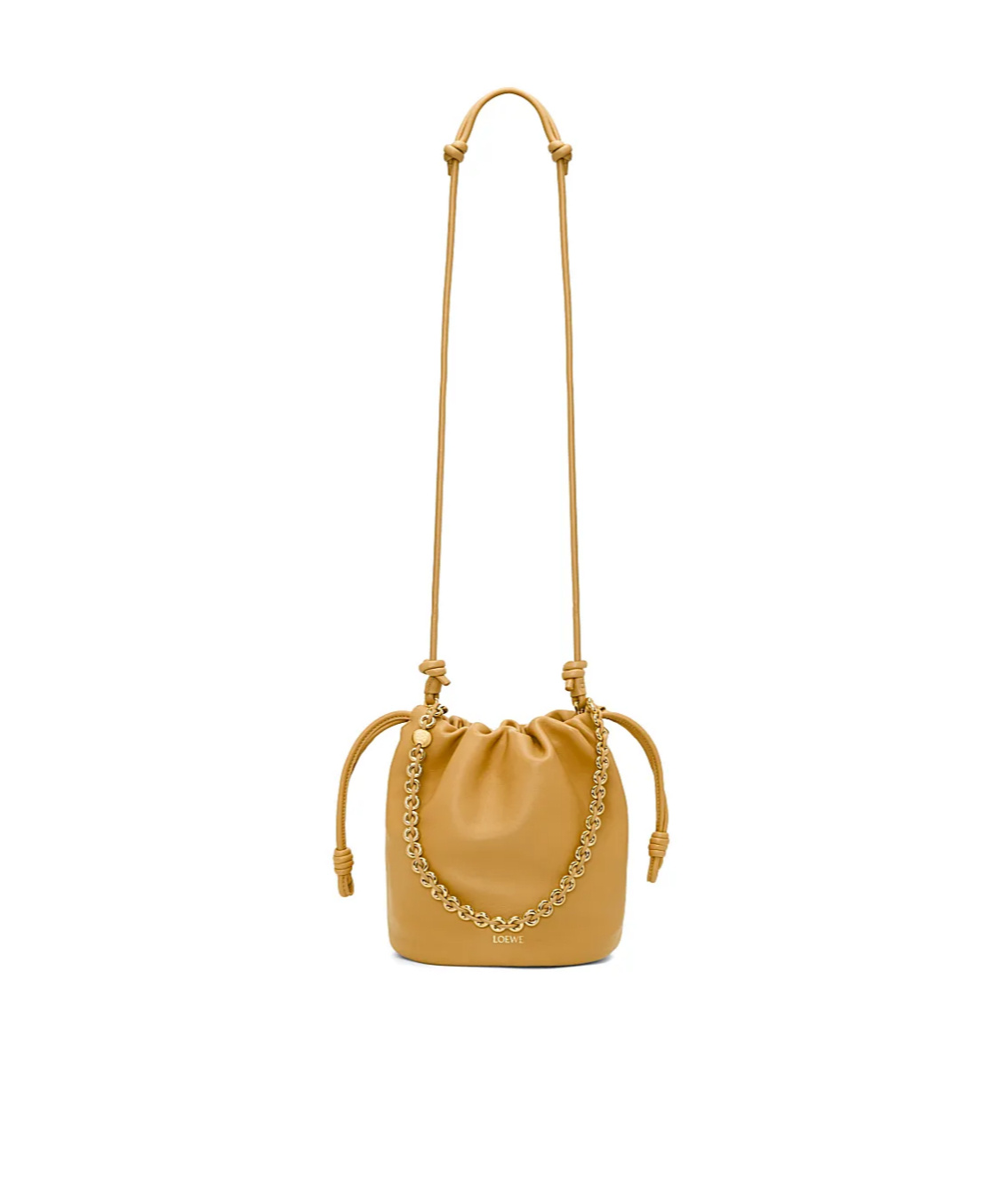 Loewe Womens Sahara Flamenco Mini Leather Clutch Bag In Brown