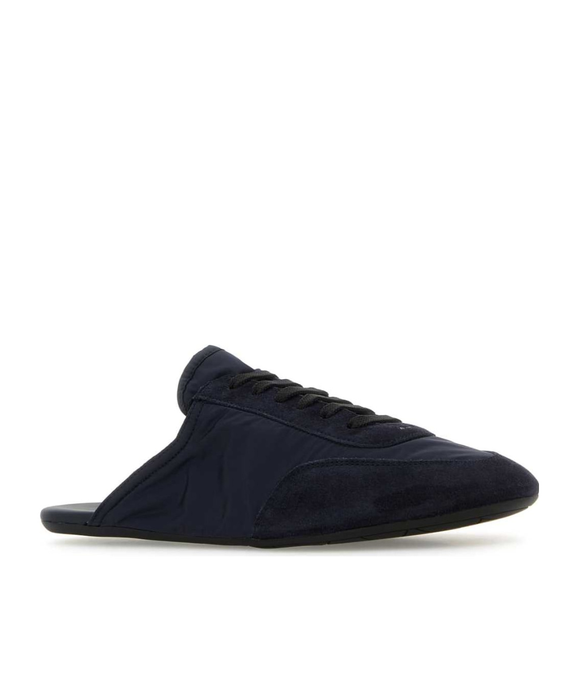 Prada Slippers Blu Navy In Pelle Scamosciata E Re-nylon Donna In Blue