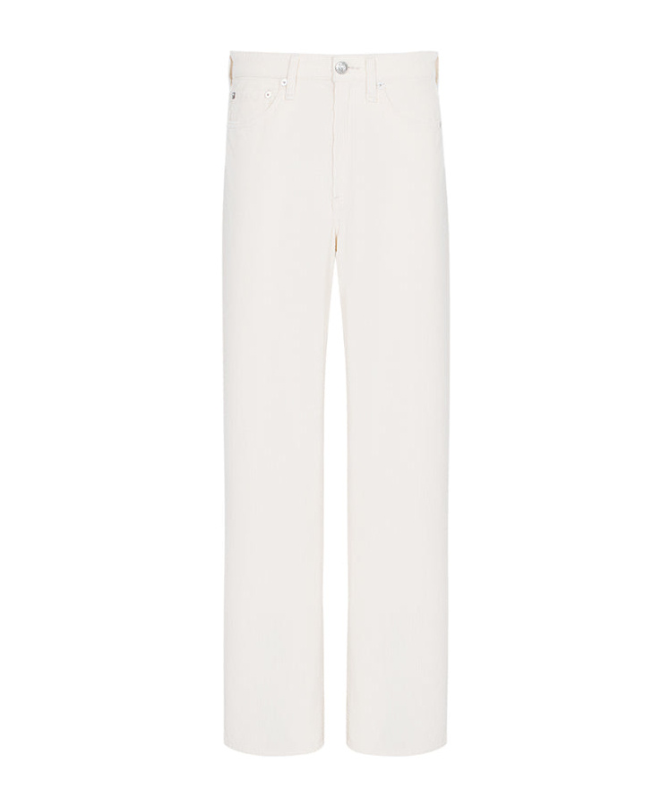 Rag & Bone Mid-waist And Wide-leg Denim Pants In White