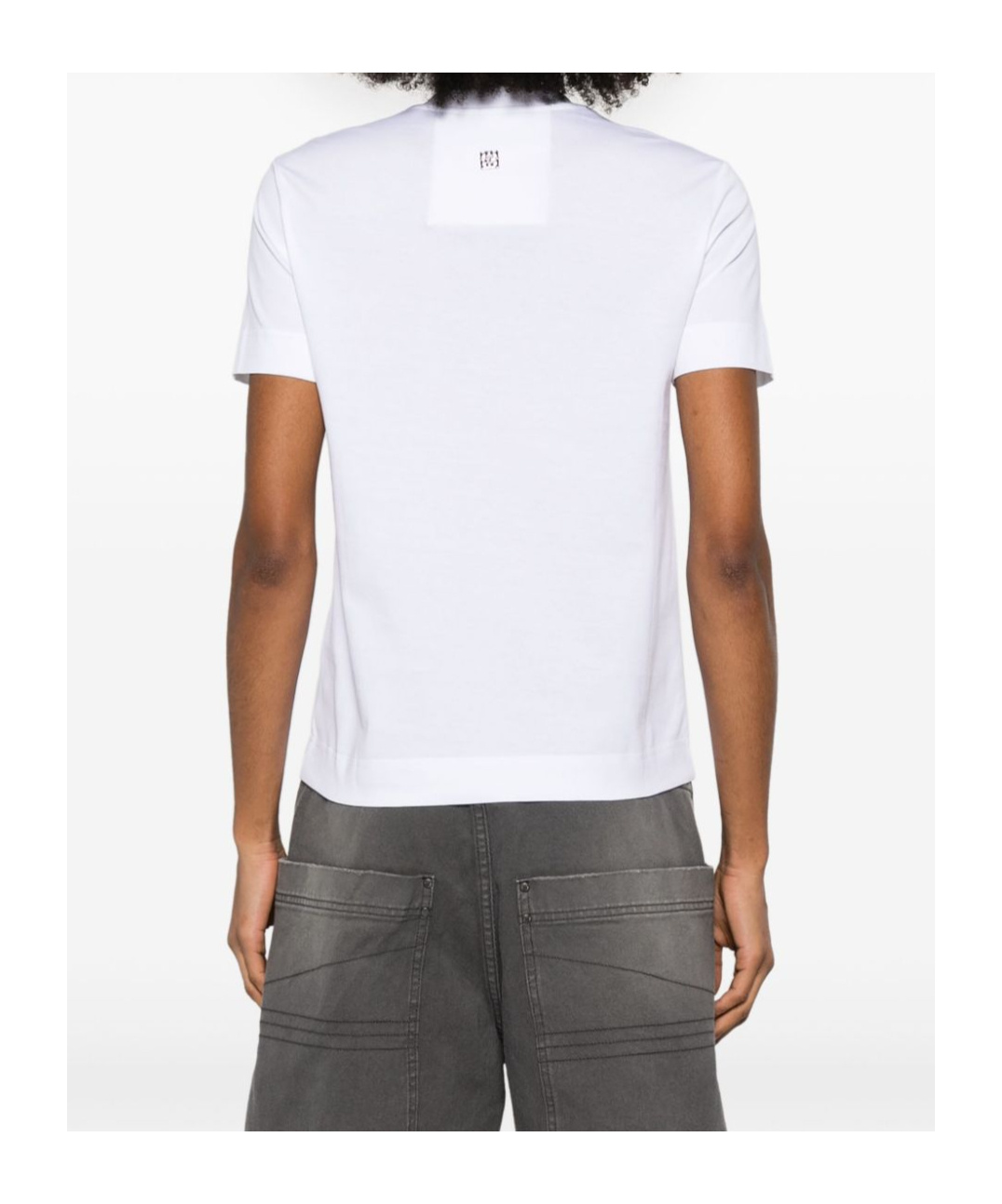 Givenchy Slim Fit T-shirt In Cotton With Crystals Snake In White