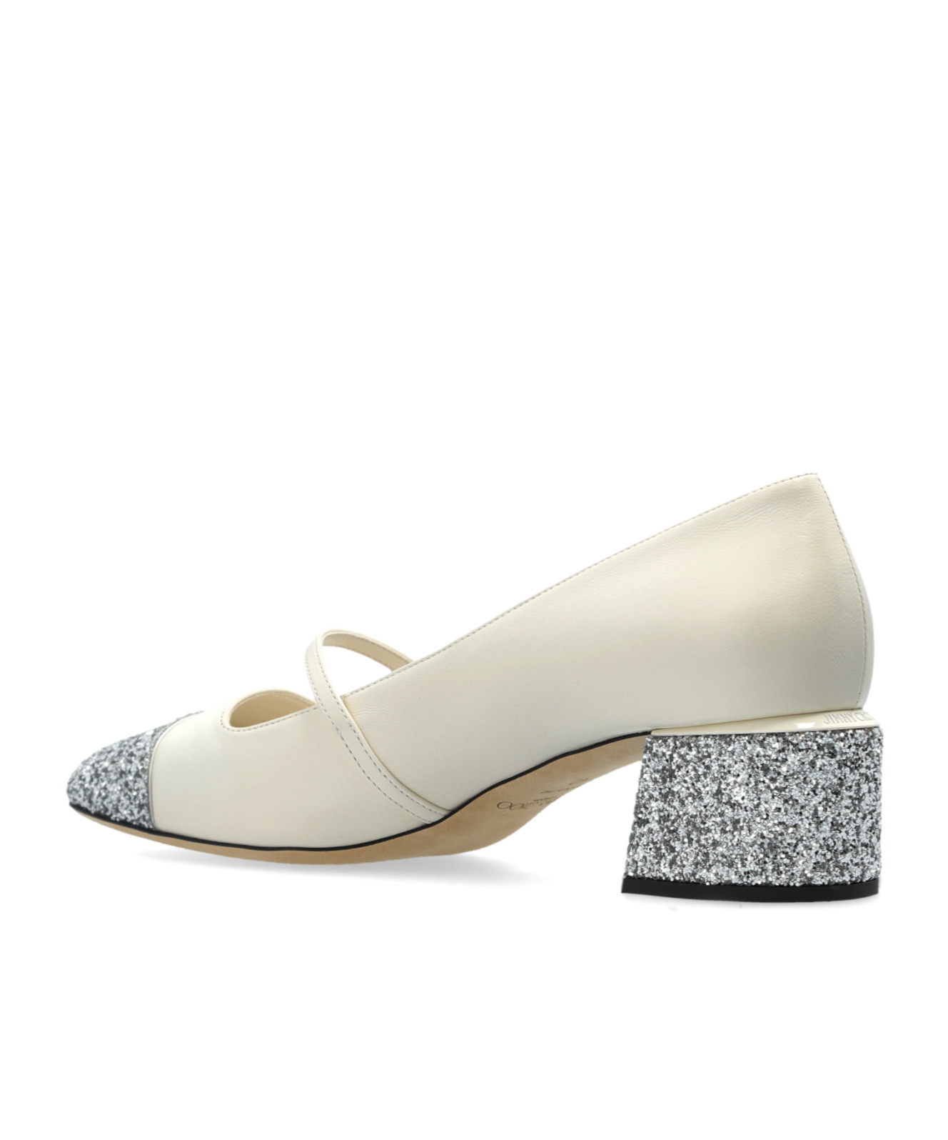 Jimmy Choo Thick Heels In White