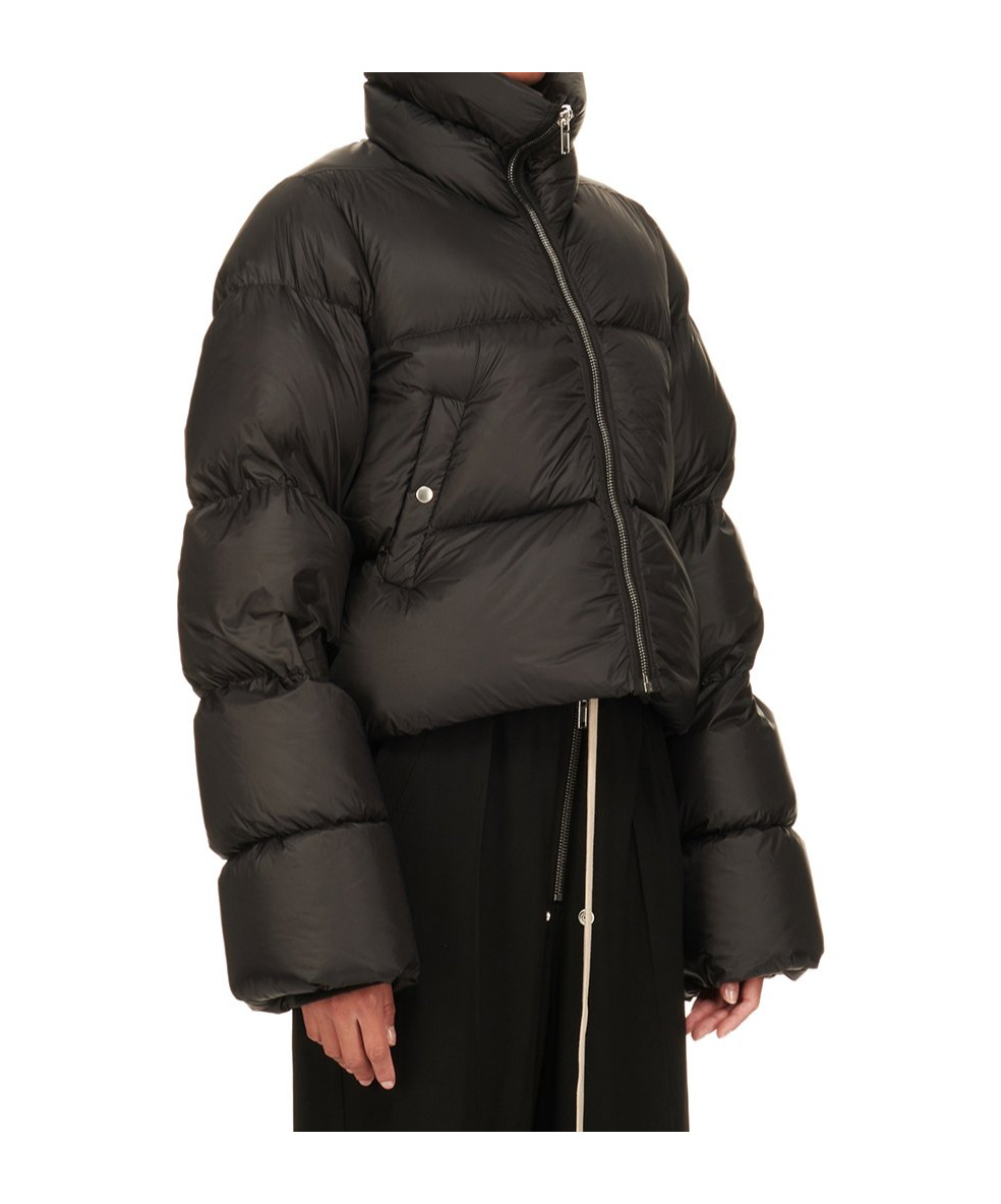 Rick Owens Turtle Padded Jacket In Black