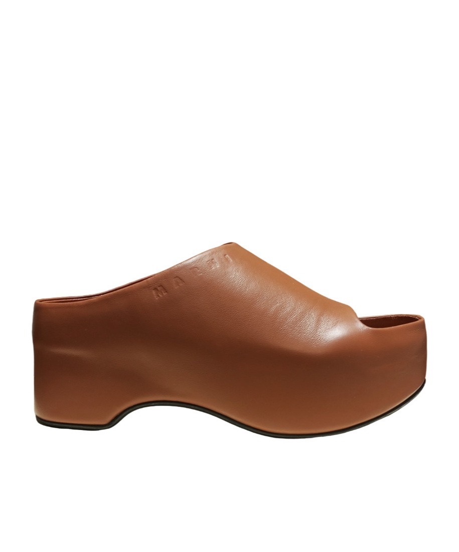 Marni Chunky Clog Sabot With In Brown