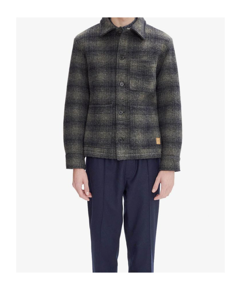 Apc Long-sleeved Casual Jacket In Black