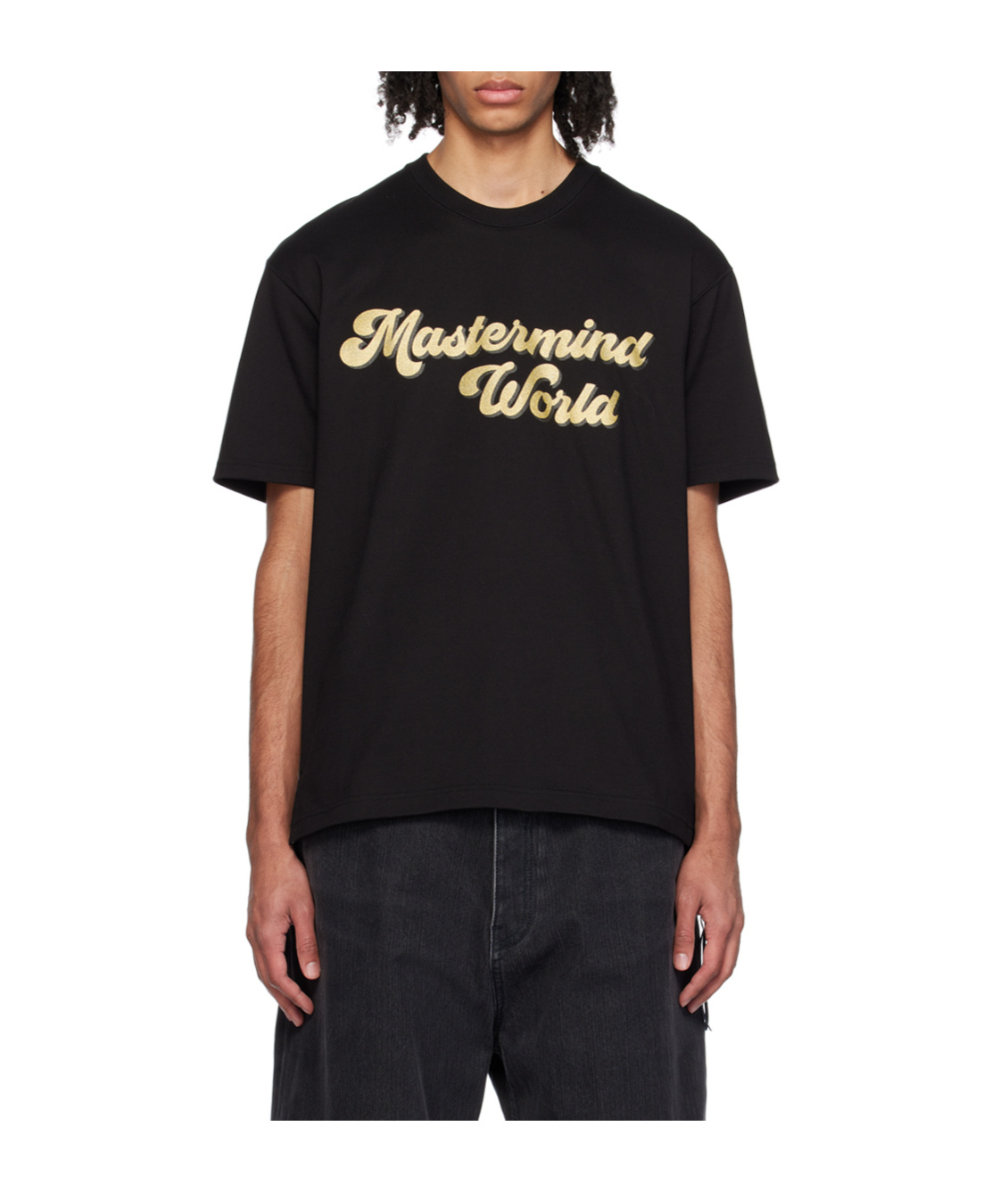 Mastermind Japan Glitter Skull Short Sleeved T-shirt In Black