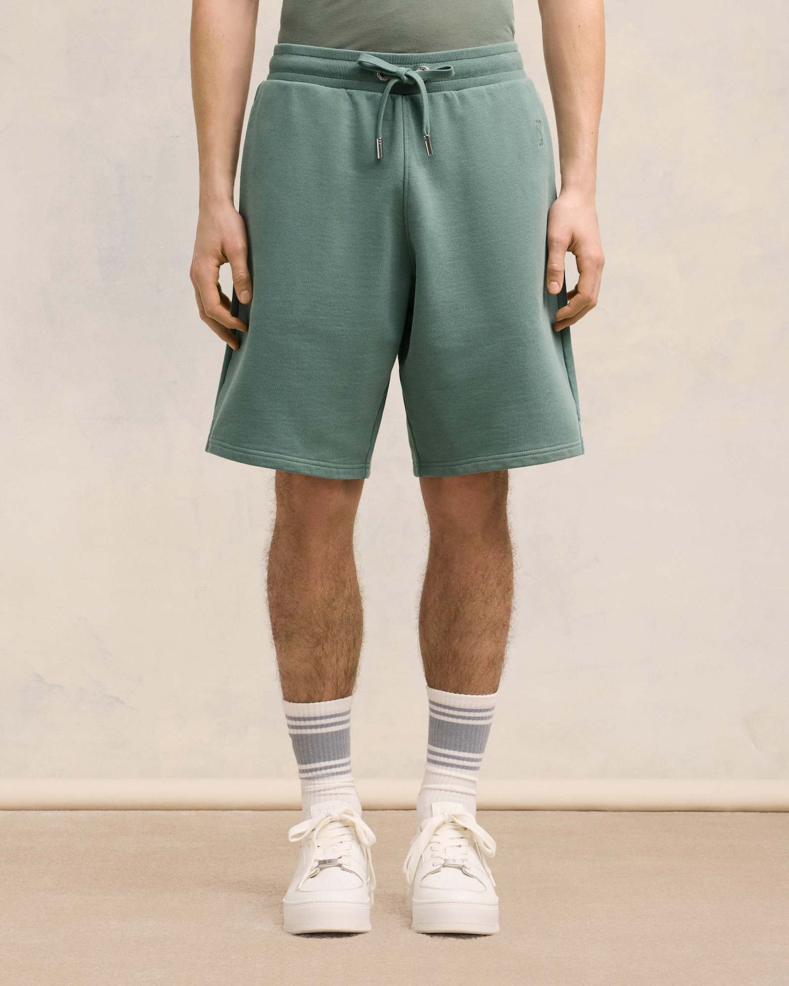 Ami Alexandre Mattiussi Drawstring Shorts In Green
