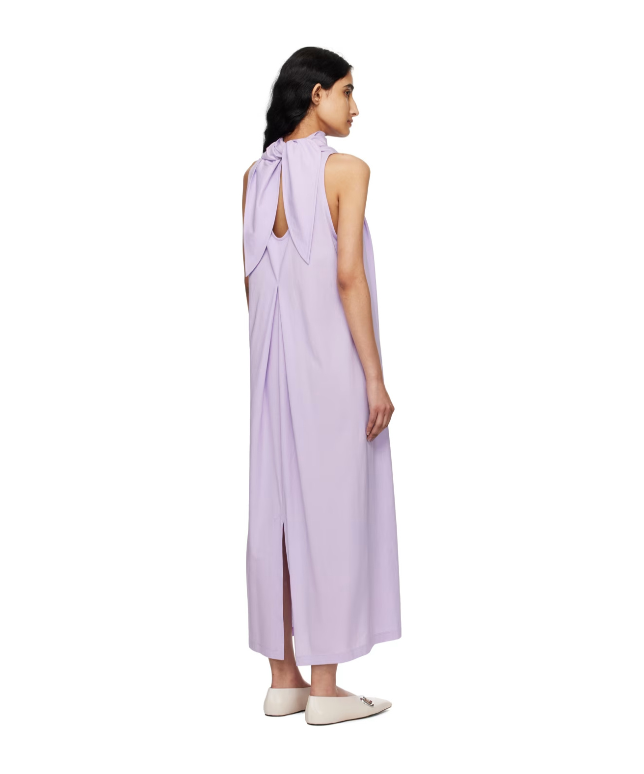 Issey Miyake Knotted Mid-length Dress In Purple