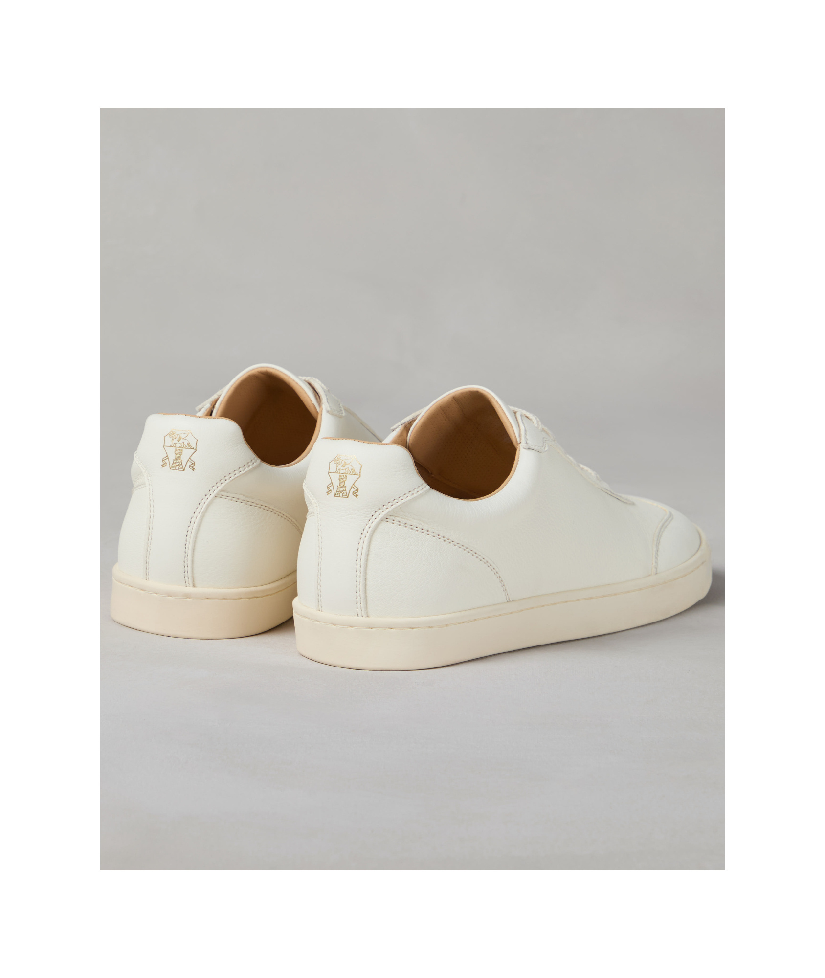 Brunello Cucinelli Essential Leather Sneakers In White