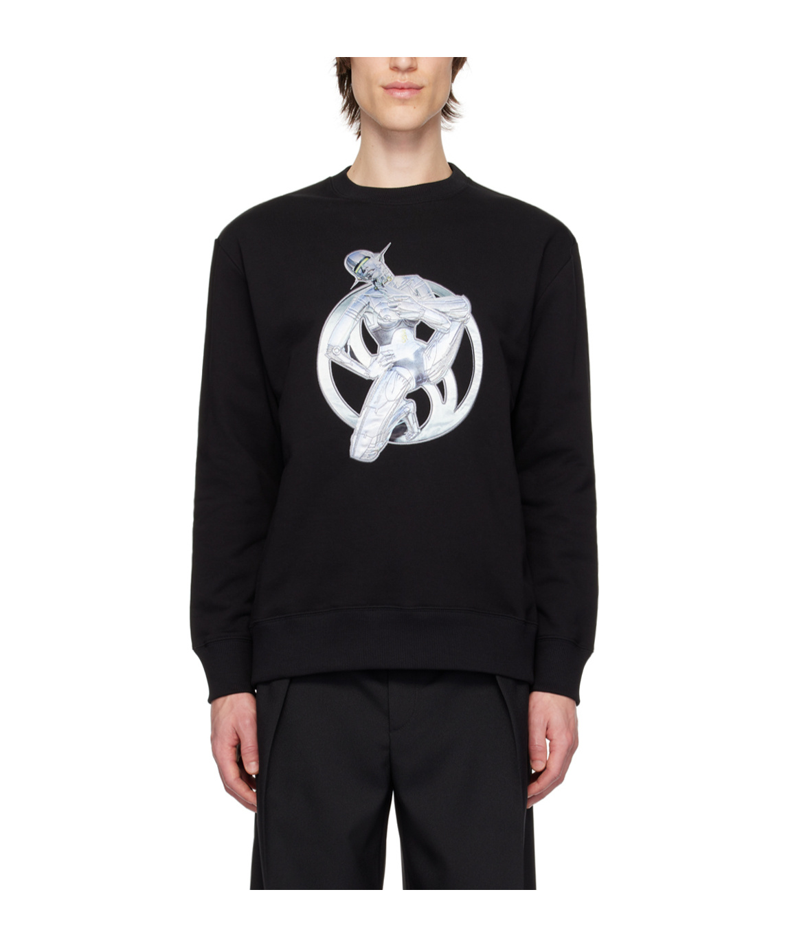 Stella Mccartney Pattern Decorated Sweater In Black